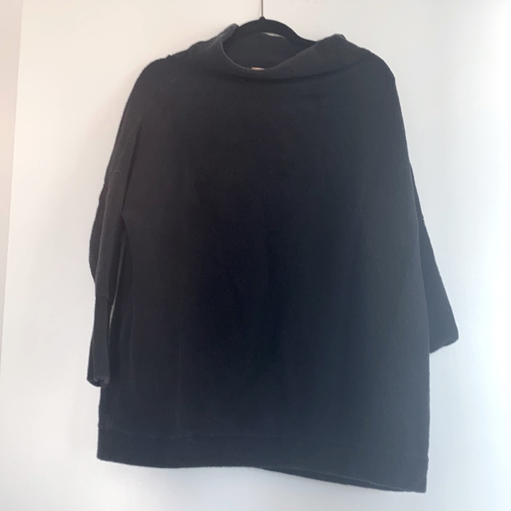 Free people black tunic sweater